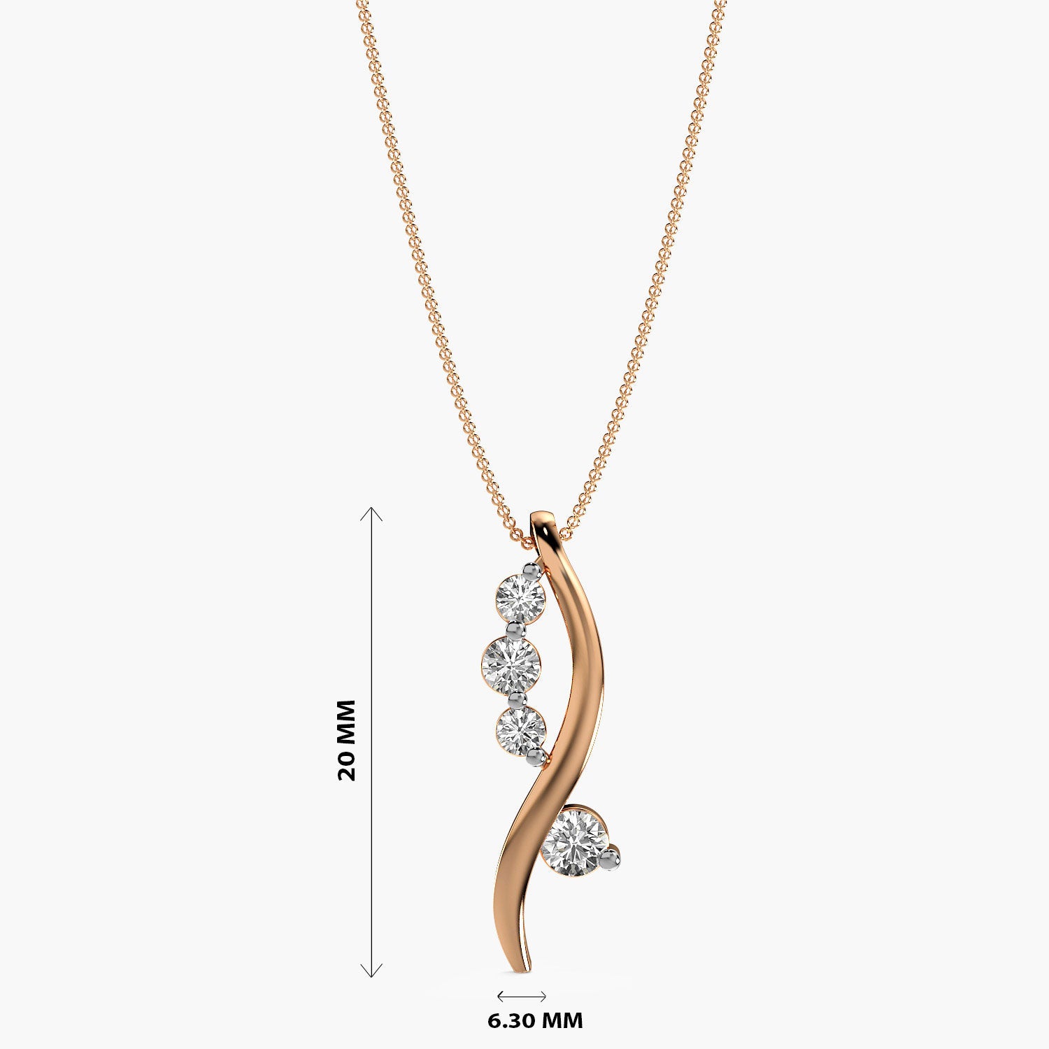 Twirl Elegance Pendant - Moena