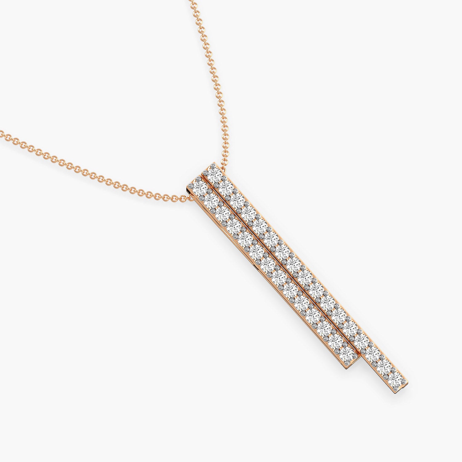 Sleek Diamond Bar Pendant