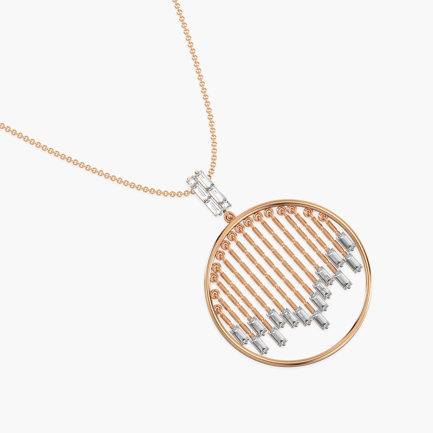 Diamond Rhythm Medallion(With Chain)