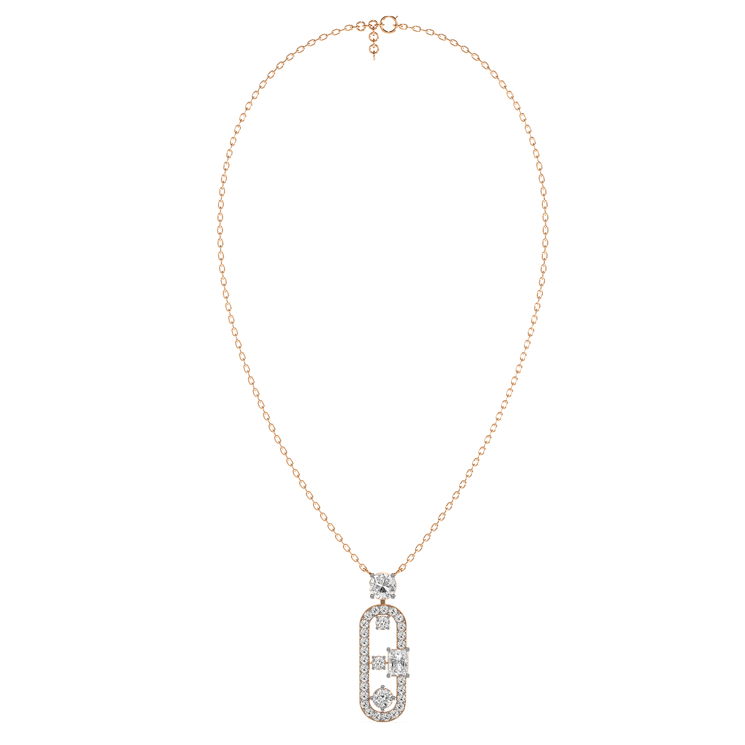 Oval Radiance Pendant(With chain)
