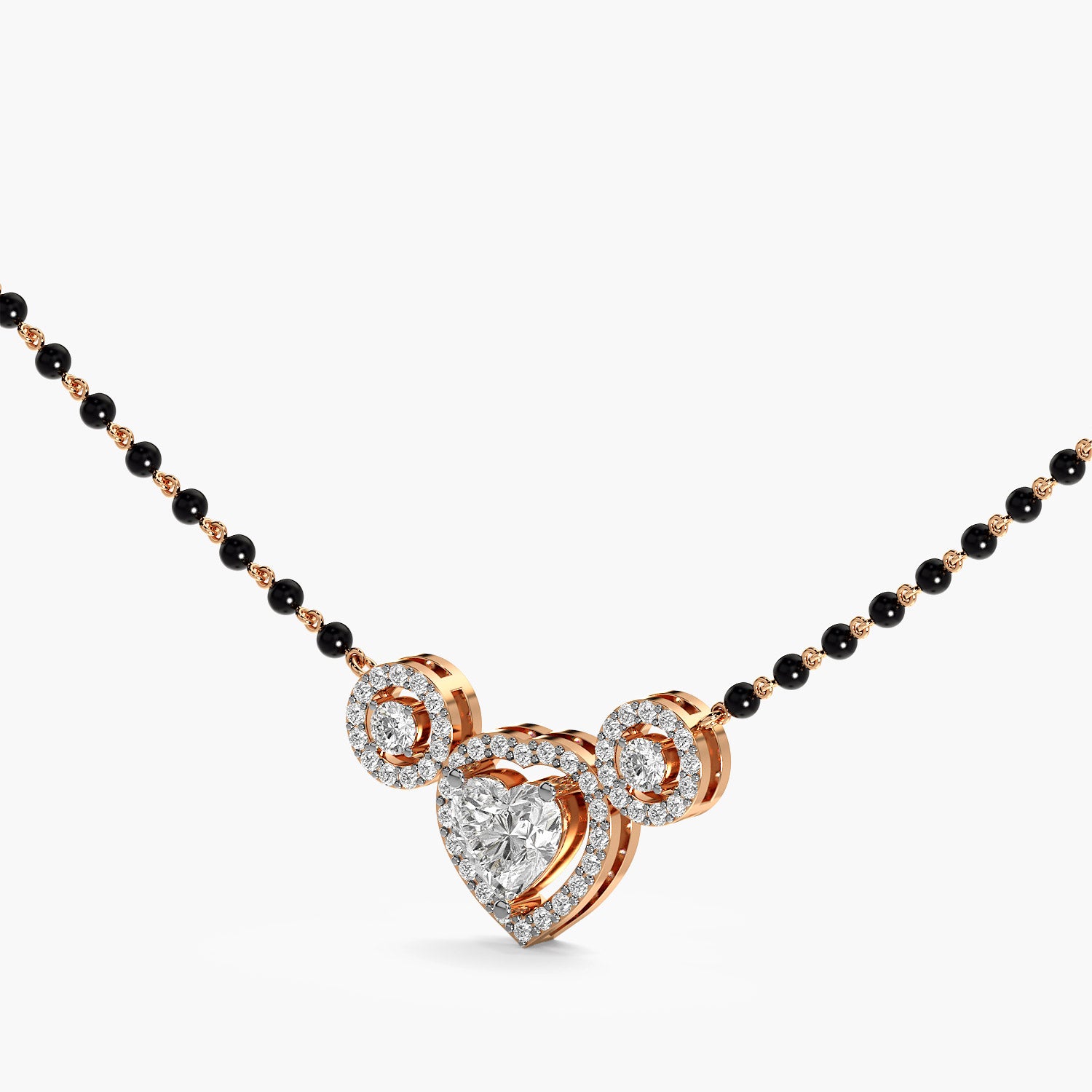 Heart Halo Mangalsutra