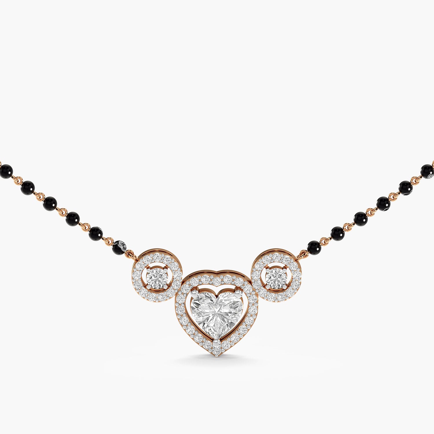 Heart Halo Mangalsutra