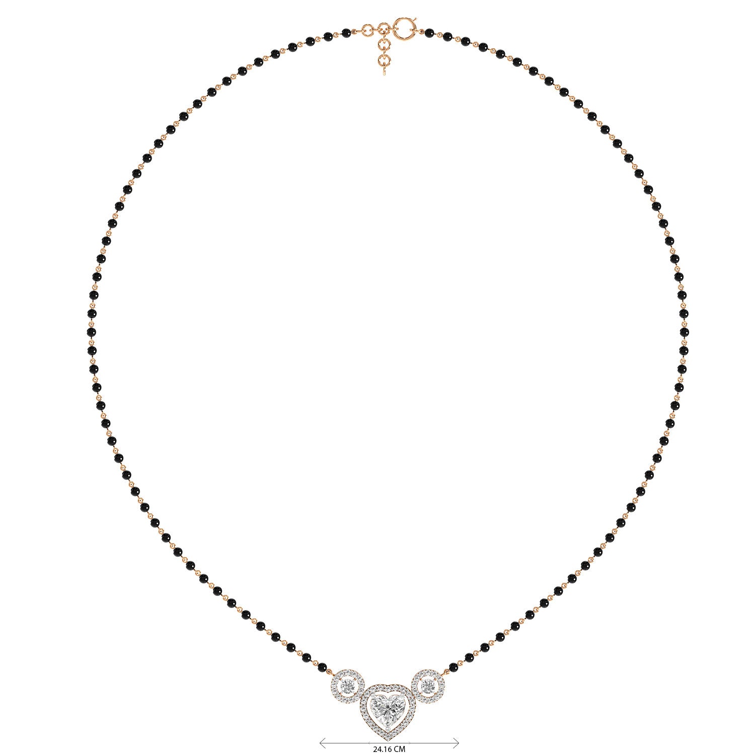 Heart Halo Mangalsutra