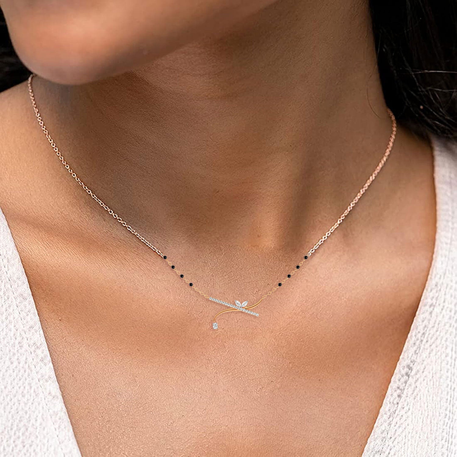 Contemporary Leafline Mangalsutra