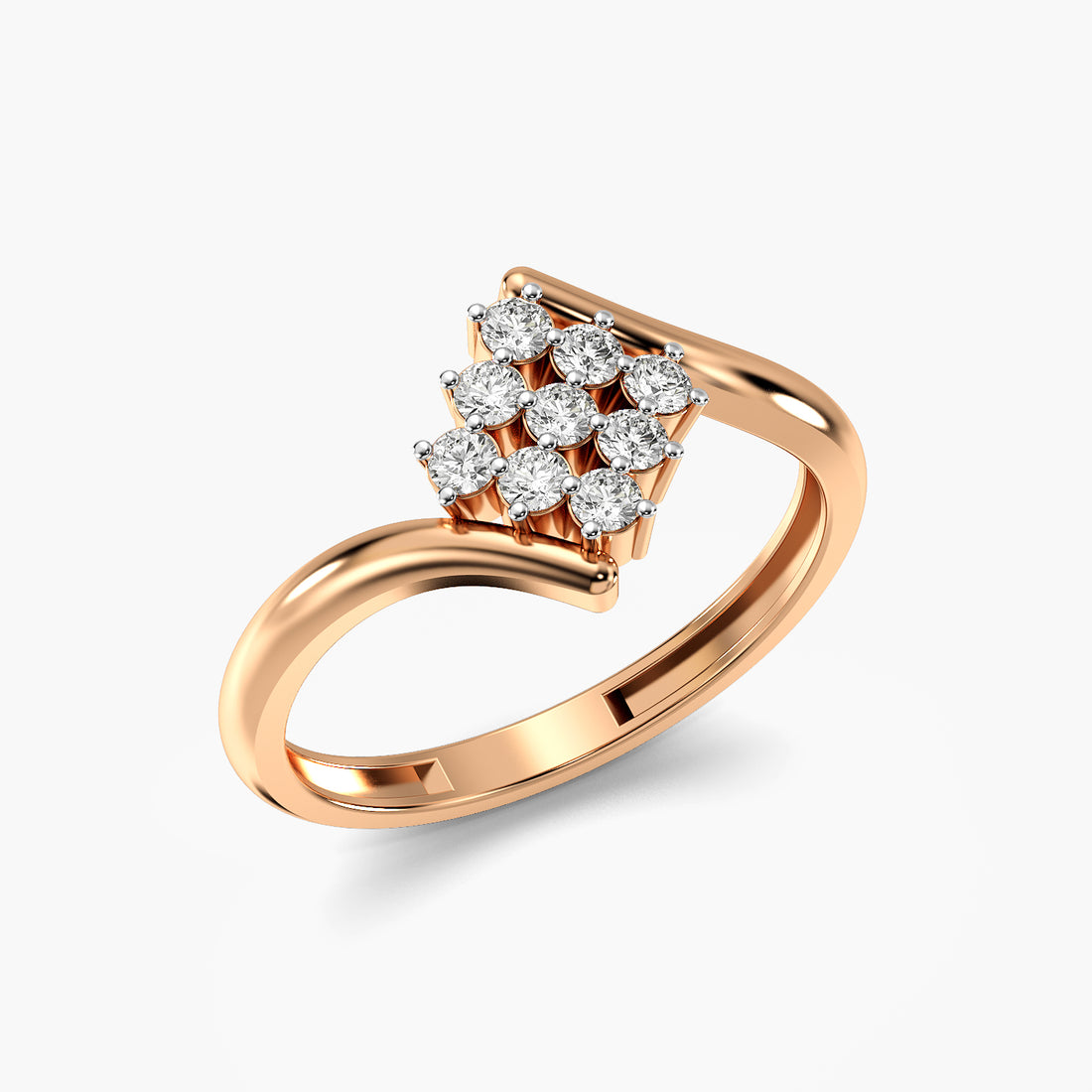 Aurora Cluster Lab-Grown Diamond Ring