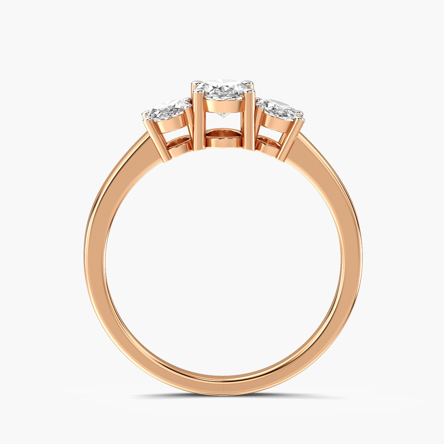 Trinity Oval Lab-Grown Diamond Ring