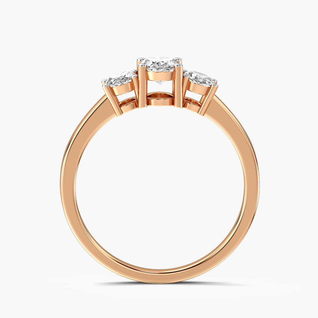 Trinity Oval Lab-Grown Diamond Ring