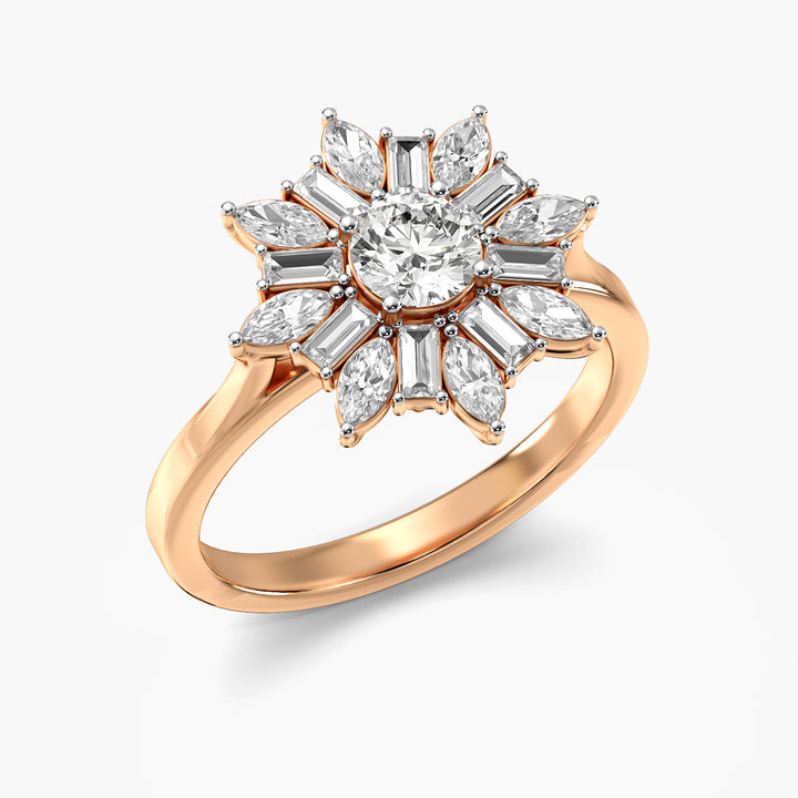 Sunblossom Lab-Grown Diamond Ring