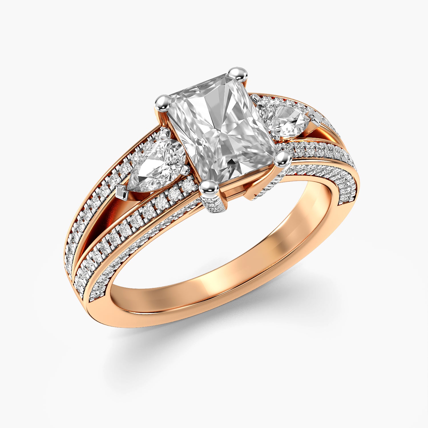 Aurora Radiant Lab Grown Diamond Ring