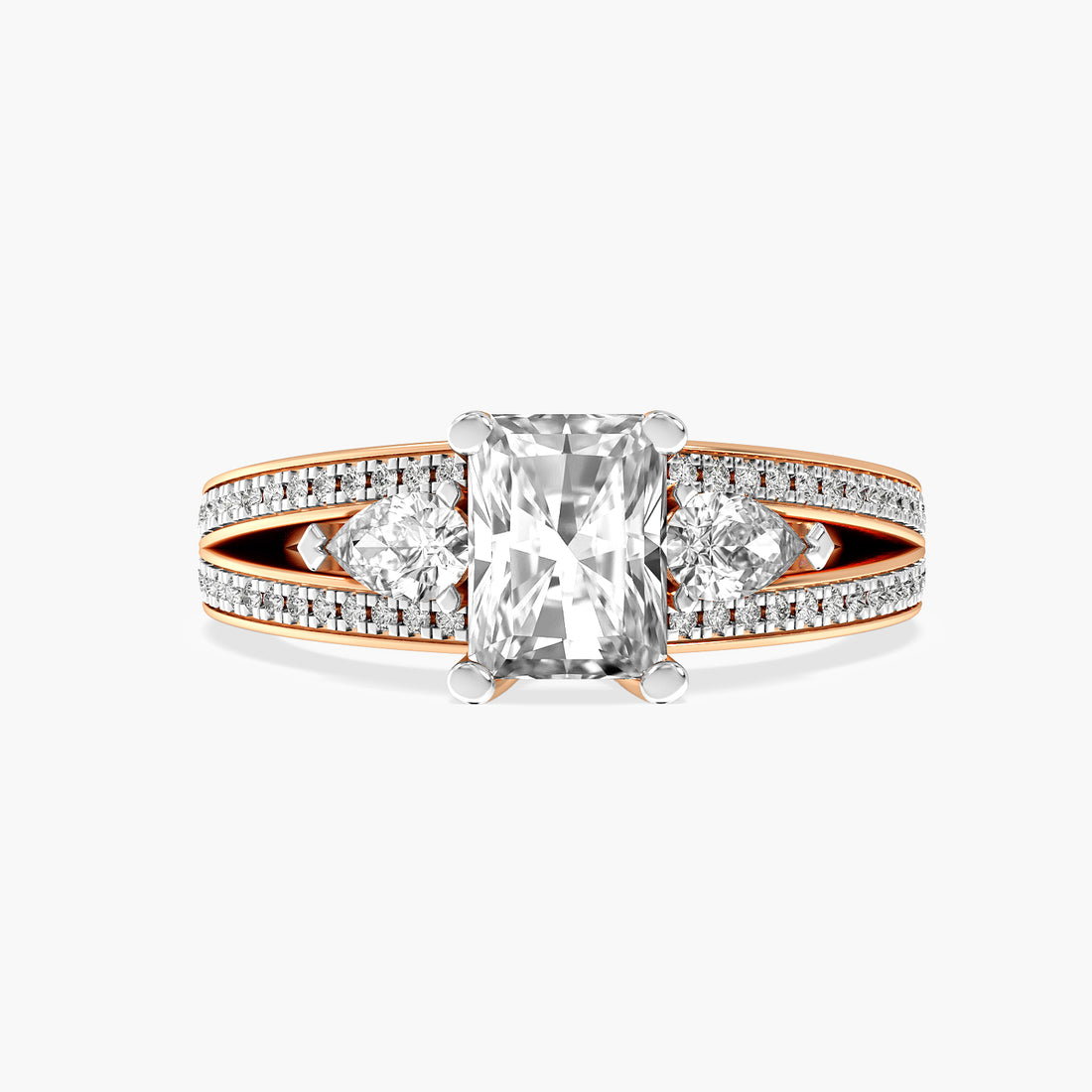 Aurora Radiant Lab Grown Diamond Ring