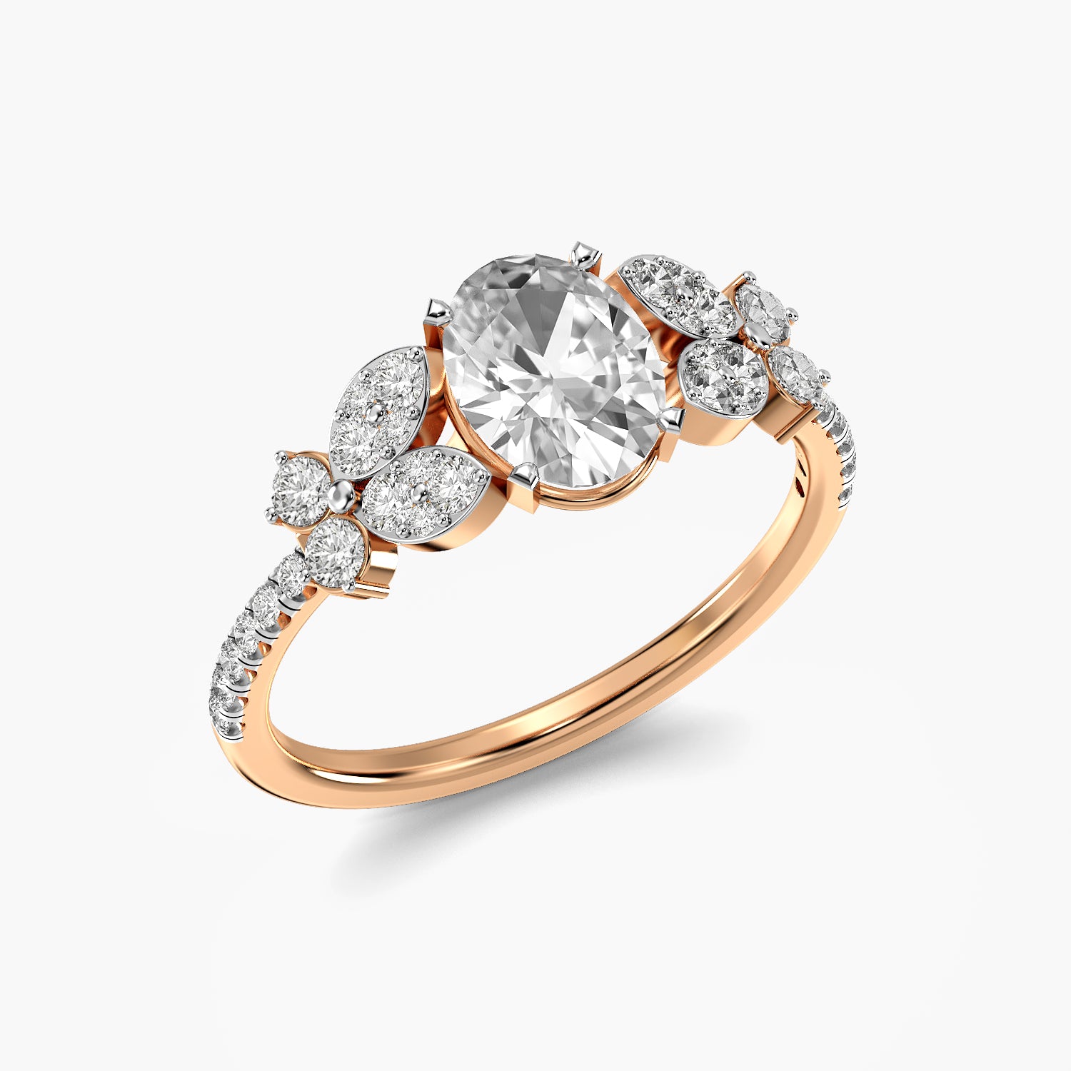 Aurelle Oval Blossom Ring