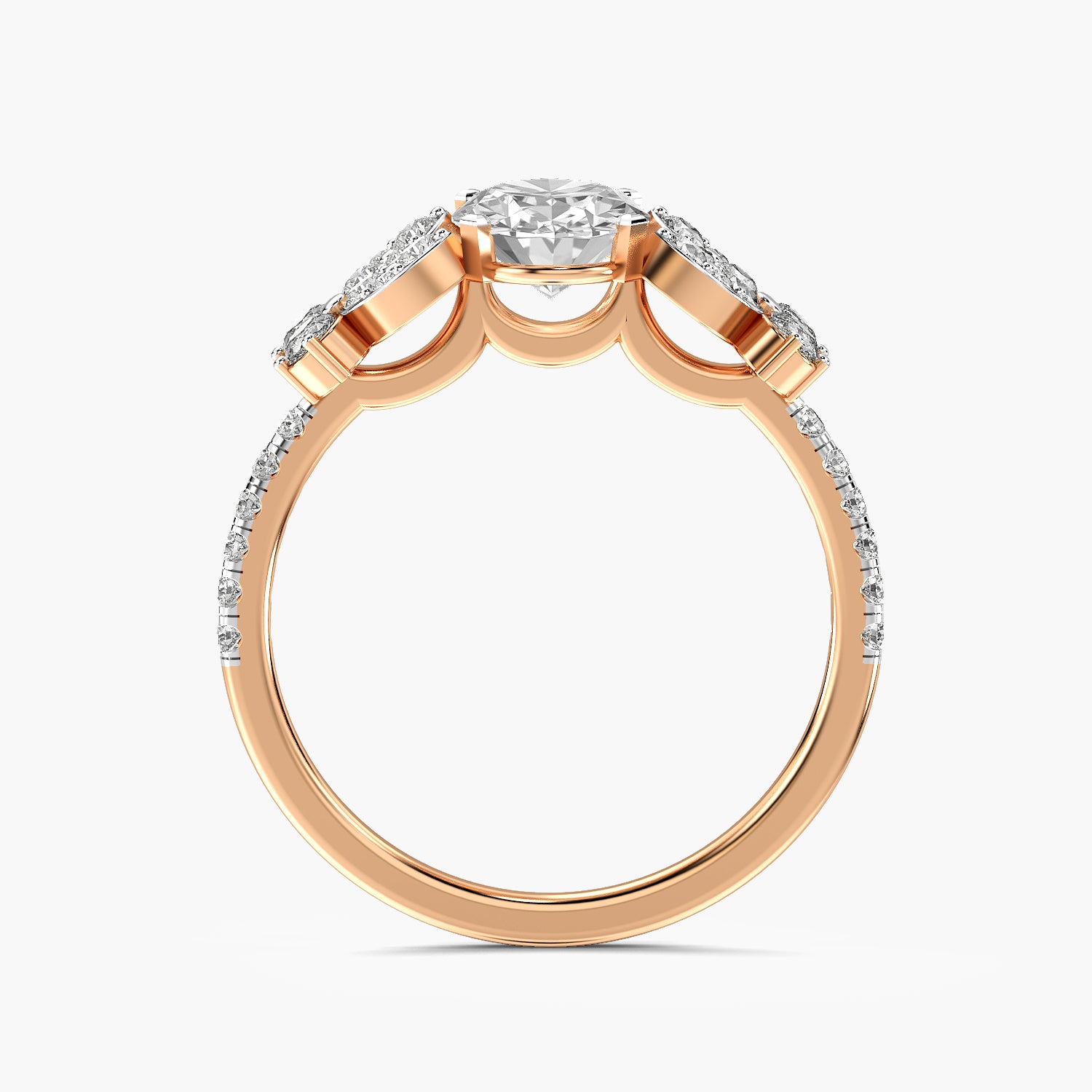 Aurelle Oval Blossom Ring