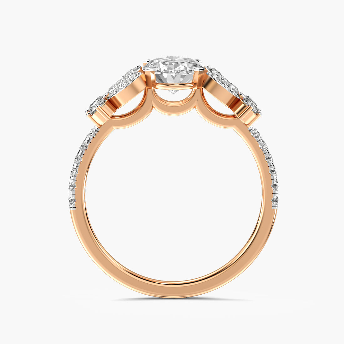 Aurelle Oval Blossom Ring
