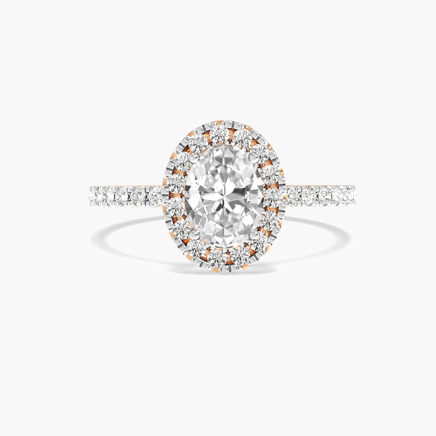 Aurelle Oval Halo Ring