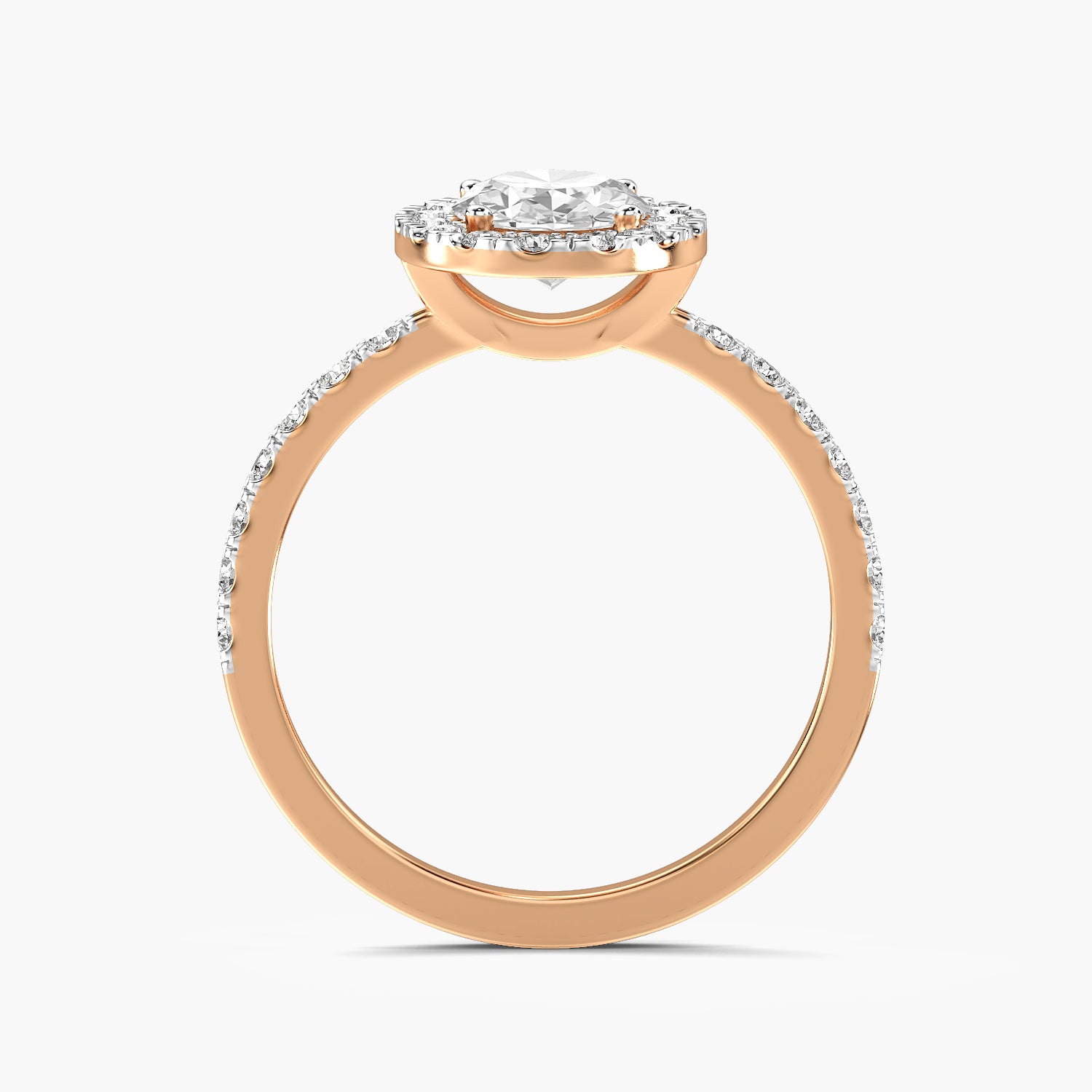 Aurelle Oval Halo Ring