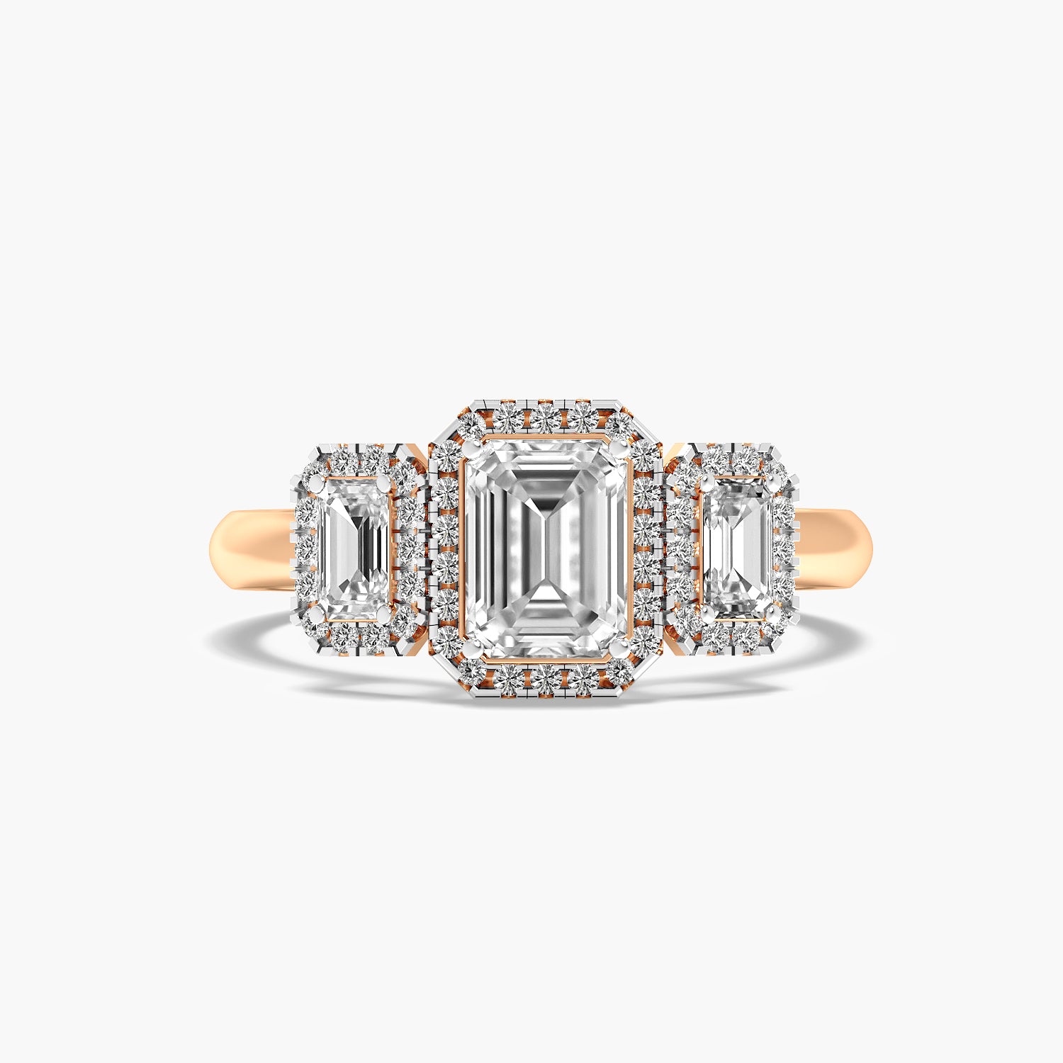 Aurielle Emerald Halo Ring