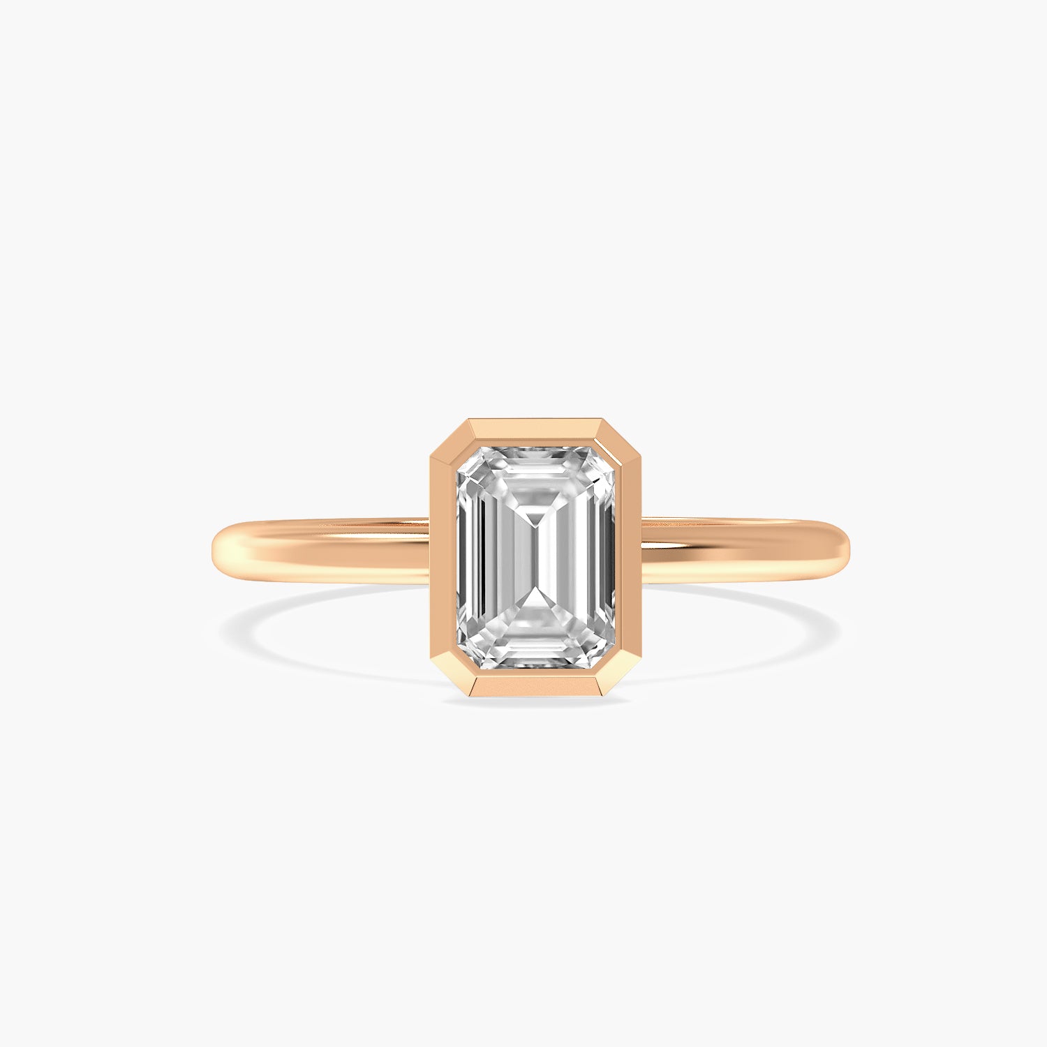 Liora Emerald Bezel Solitaire