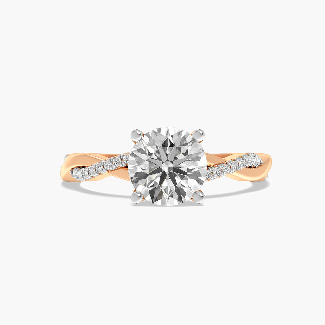 Round Twist Lab Grown Diamond Ring