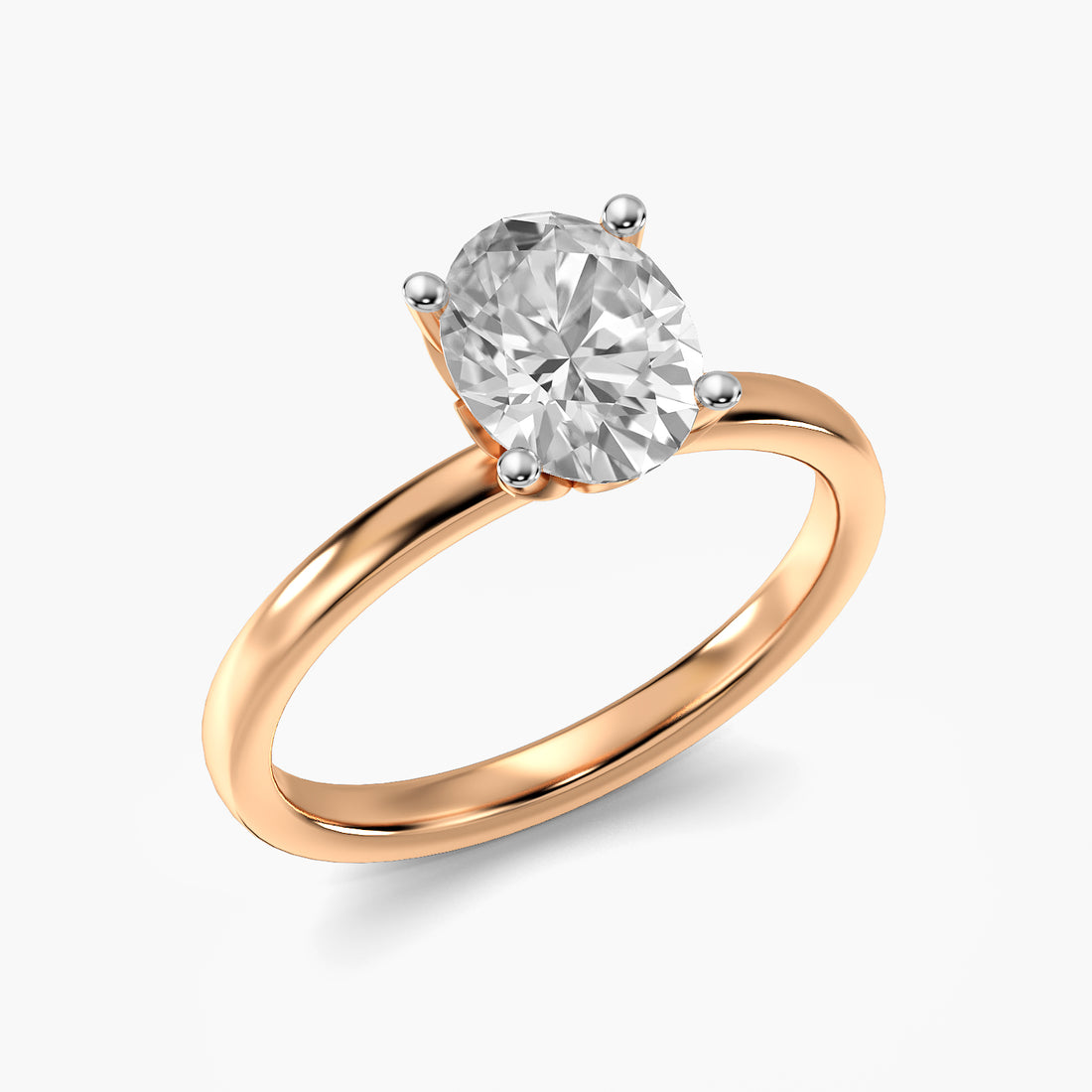 Oval Solitaire Lab Grown Diamond Ring