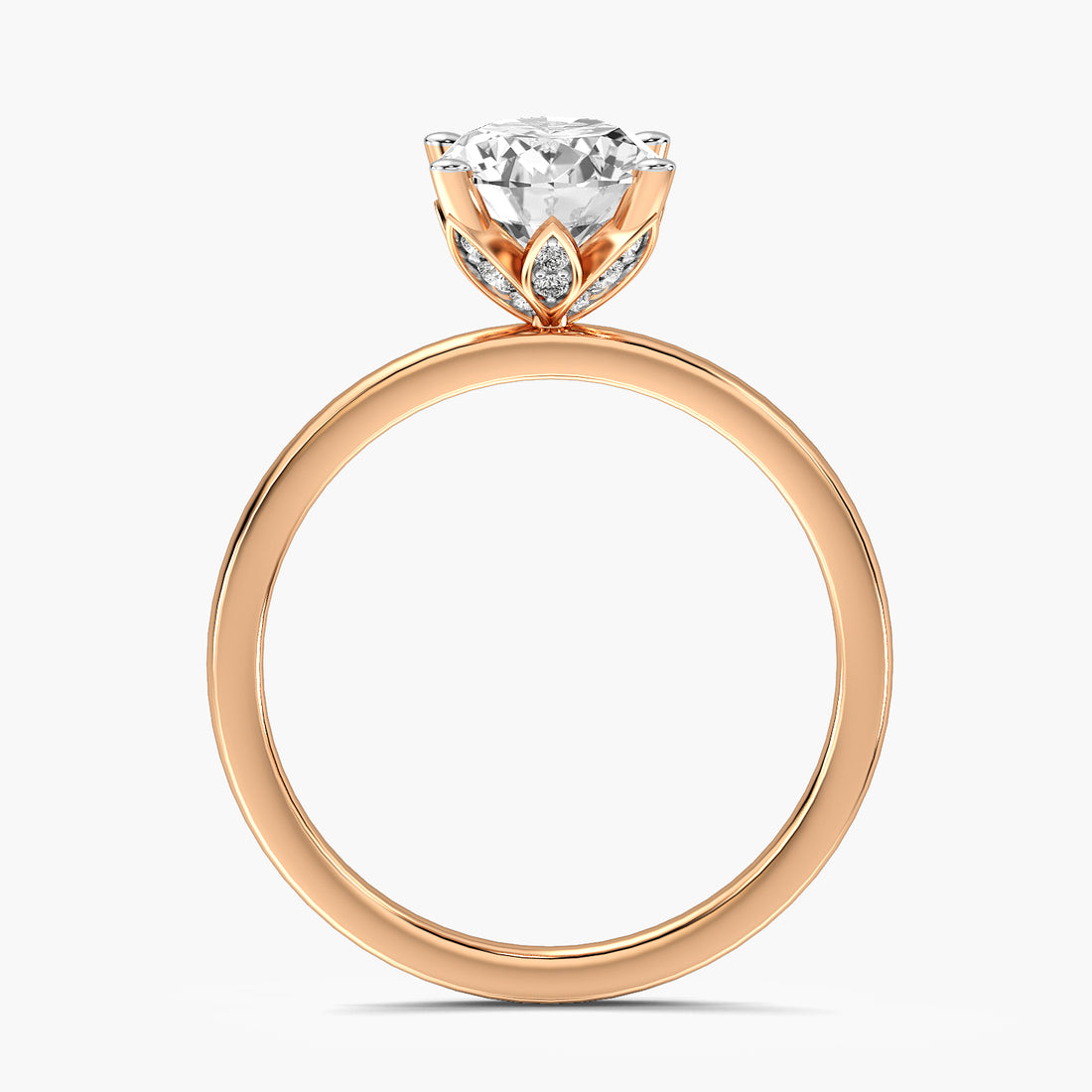 Oval Solitaire Lab Grown Diamond Ring