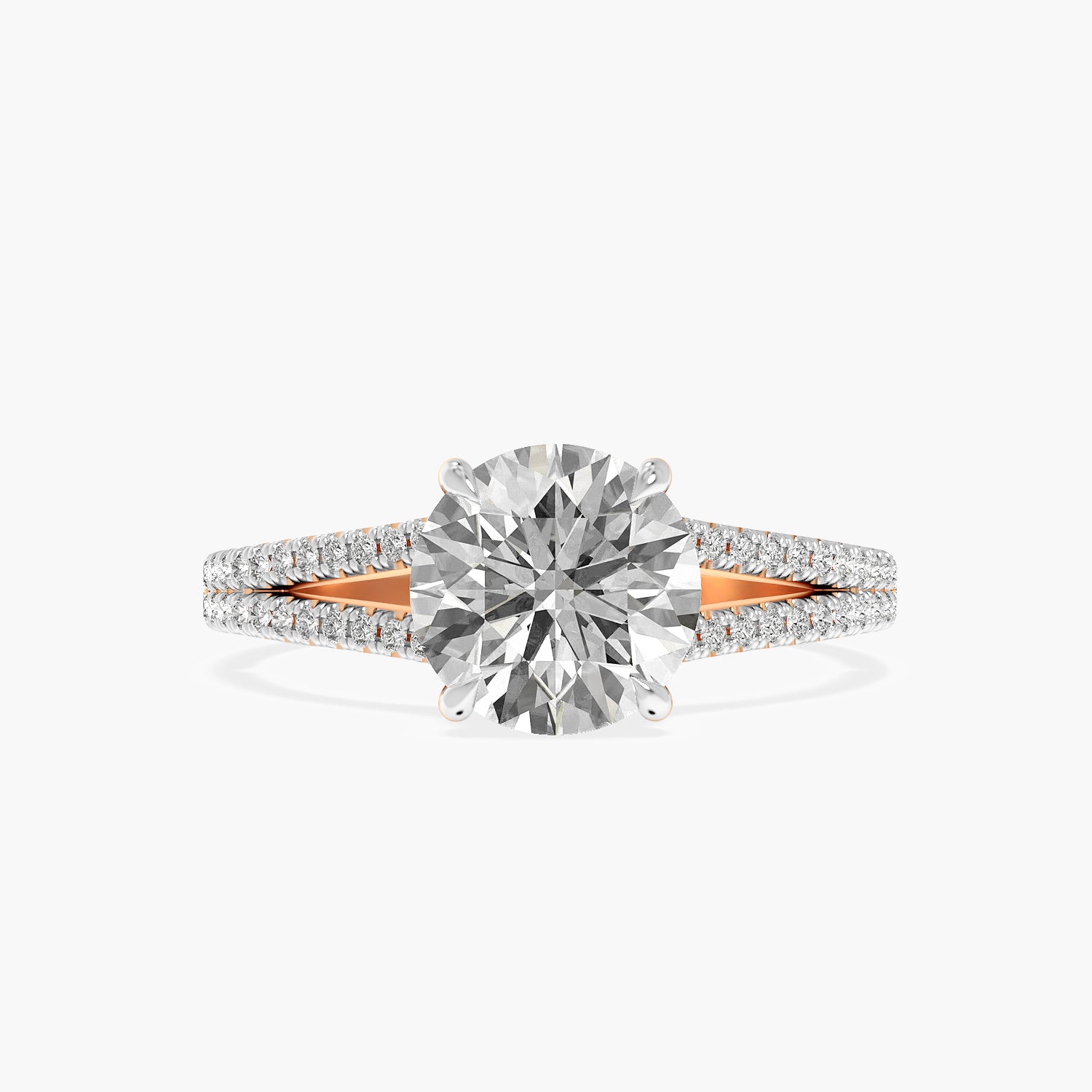 Aurora Round Lab Grown Diamond Ring