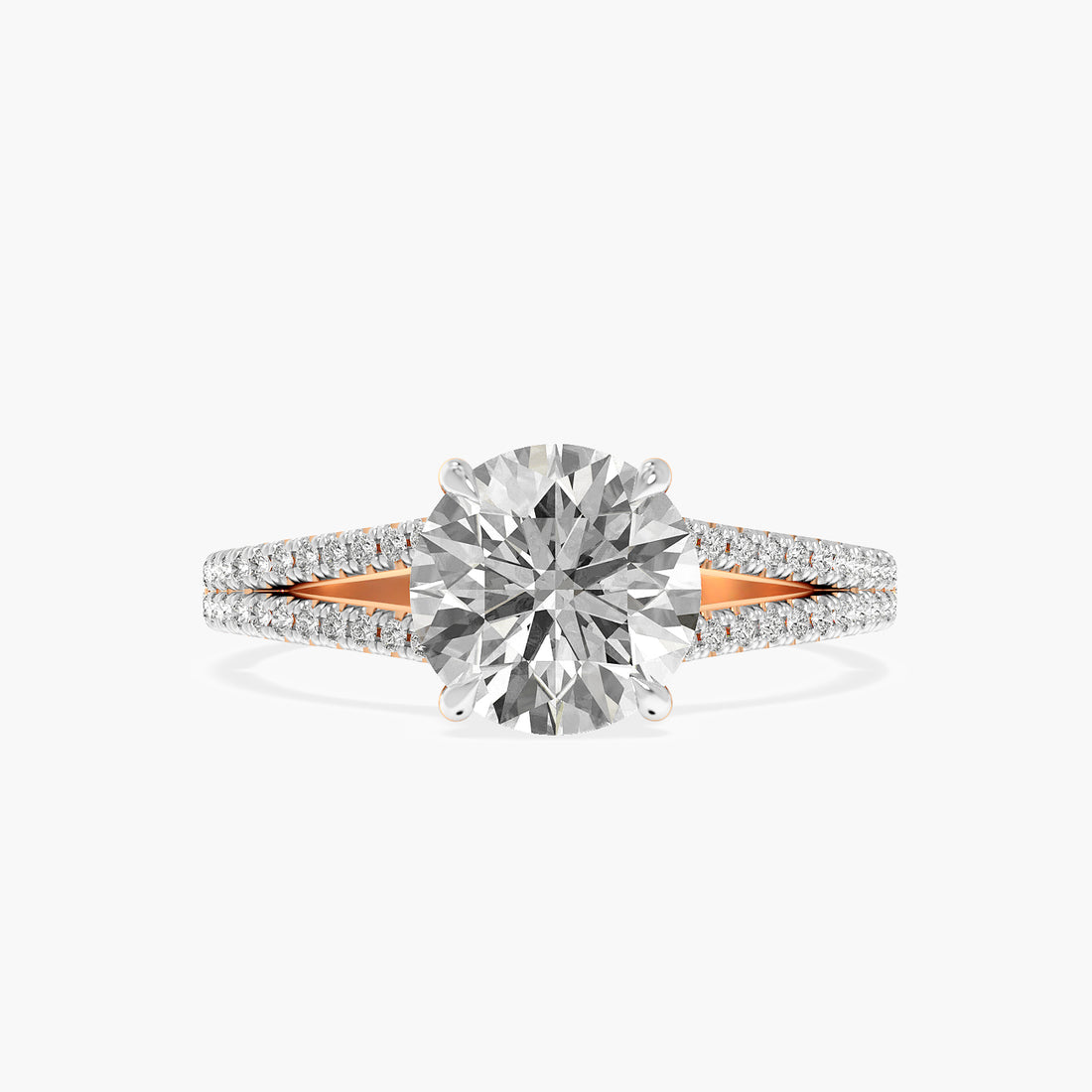 Aurora Round Lab Grown Diamond Ring