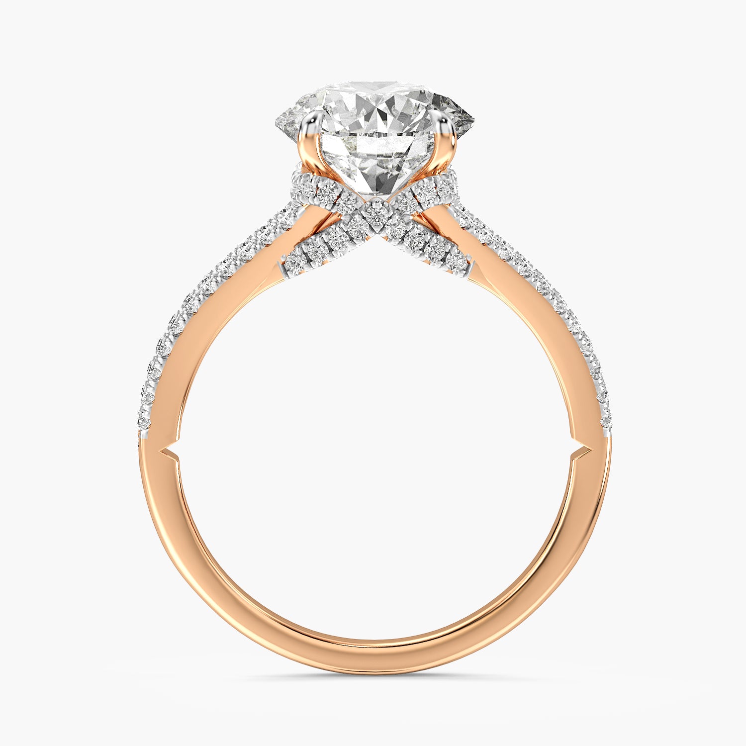 Aurora Round Lab Grown Diamond Ring