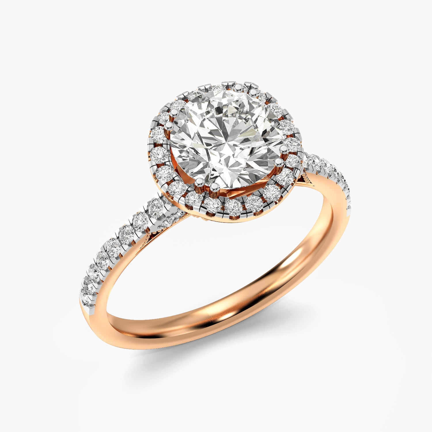 Stella Round Halo Lab Grown Diamond Ring