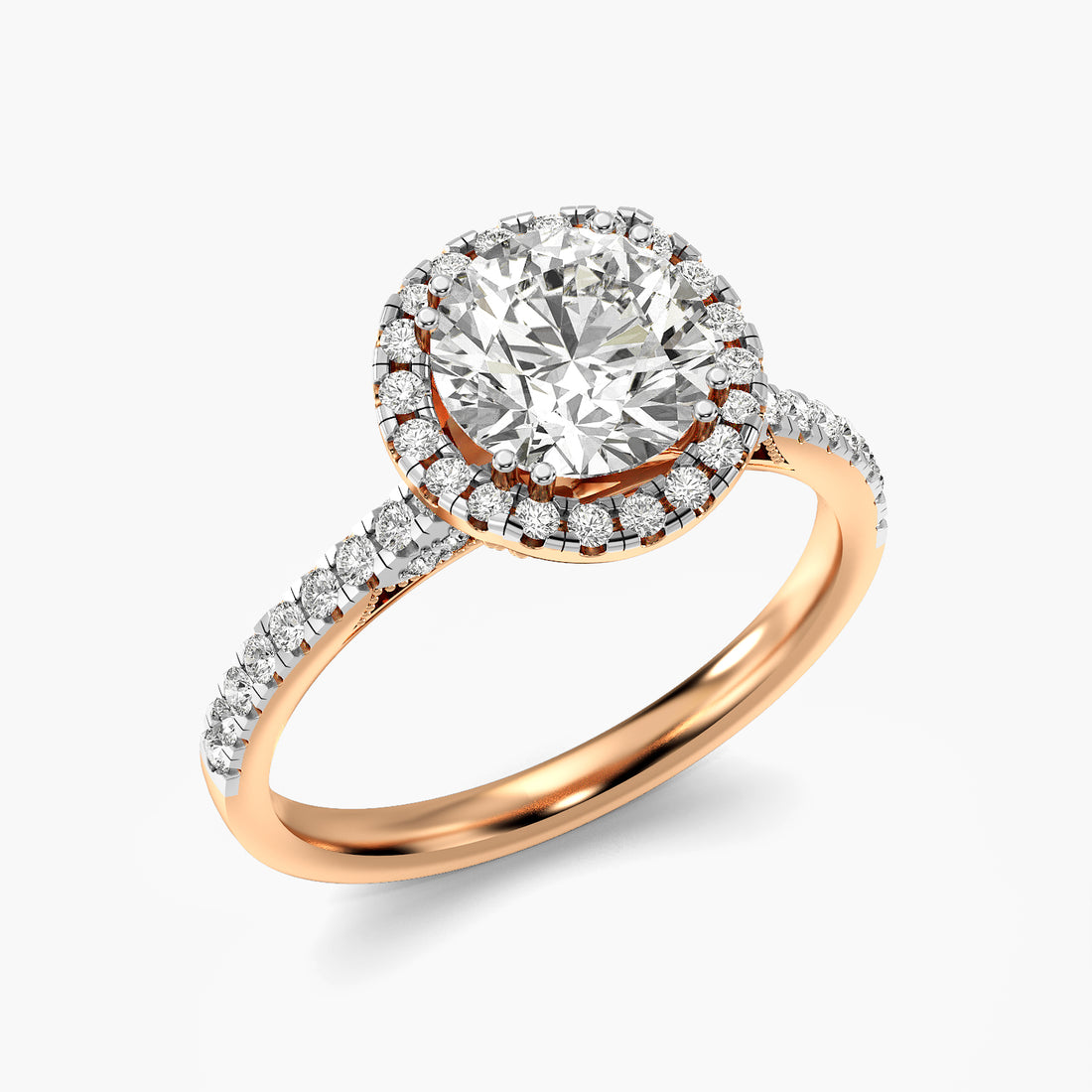 Stella Round Halo Lab Grown Diamond Ring