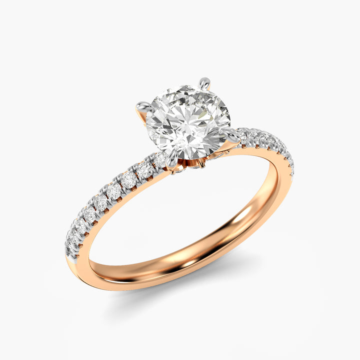 Round Cluster Lab Grown Diamond Ring