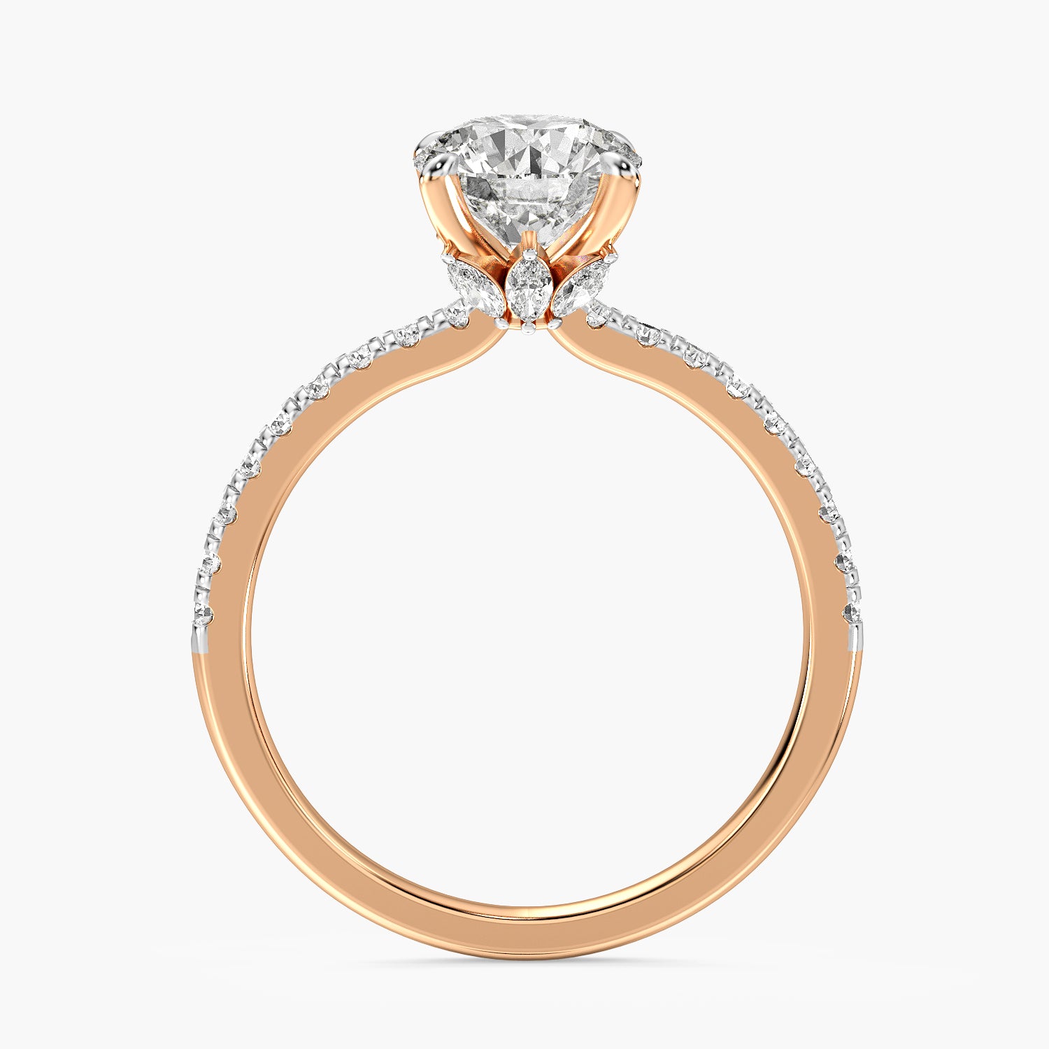 Round Cluster Lab Grown Diamond Ring