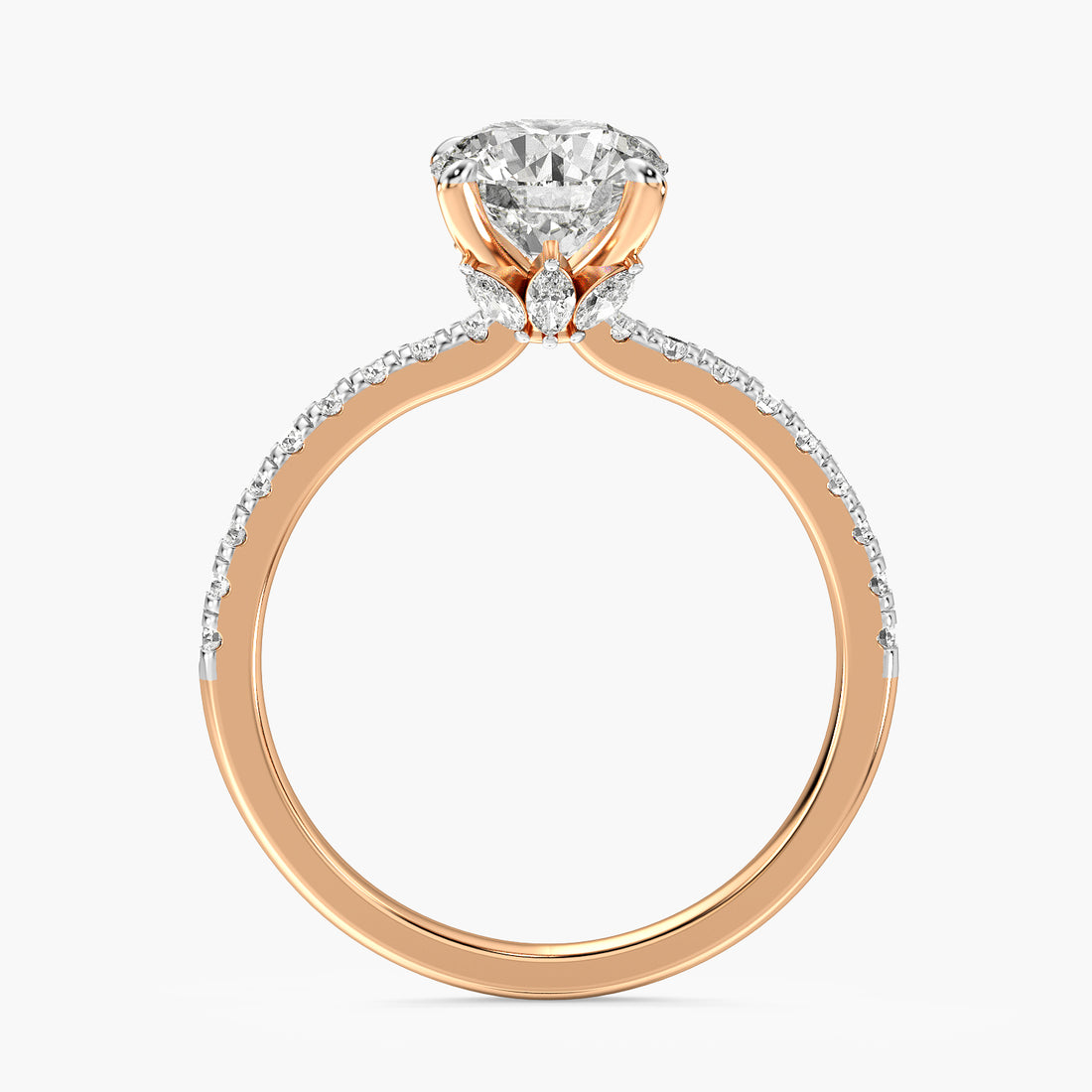 Round Cluster Lab Grown Diamond Ring