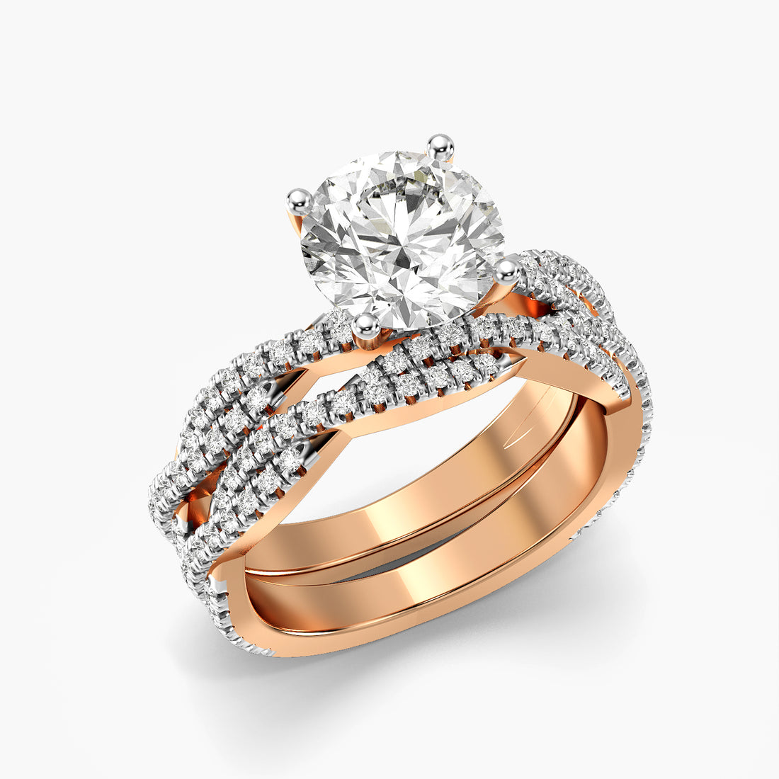 Aurora Round Lab-Grown Diamond Ring
