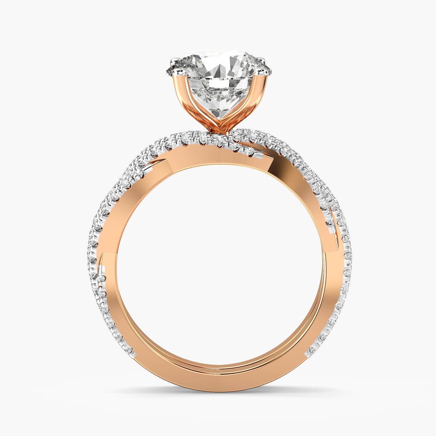Aurora Round Lab-Grown Diamond Ring