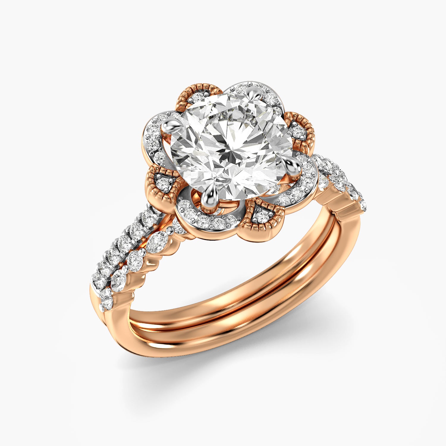 Blossom Halo Lab-Grown Diamond Ring