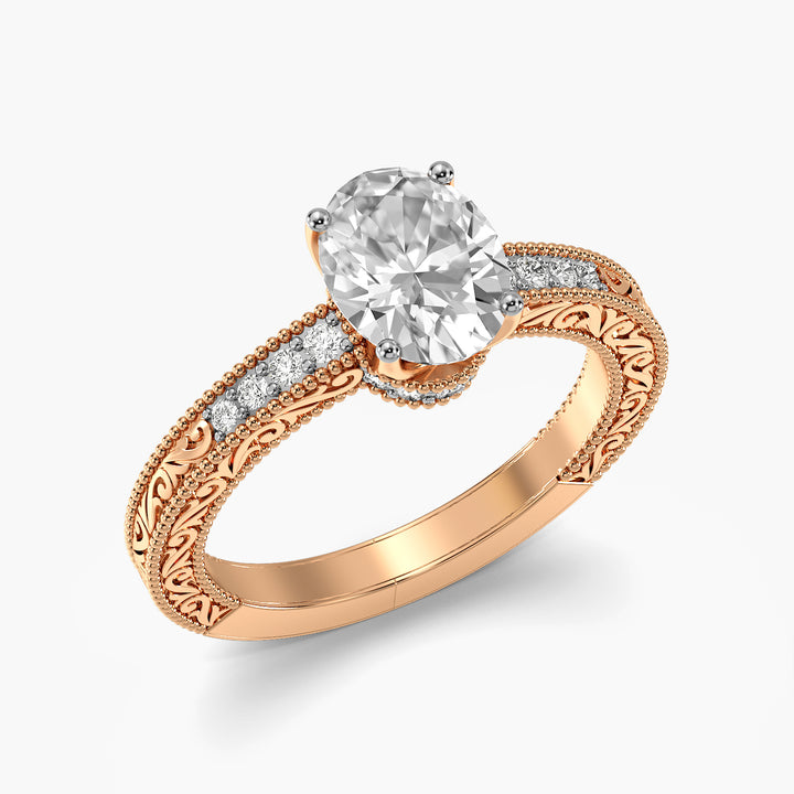 Vintage Oval Solitaire