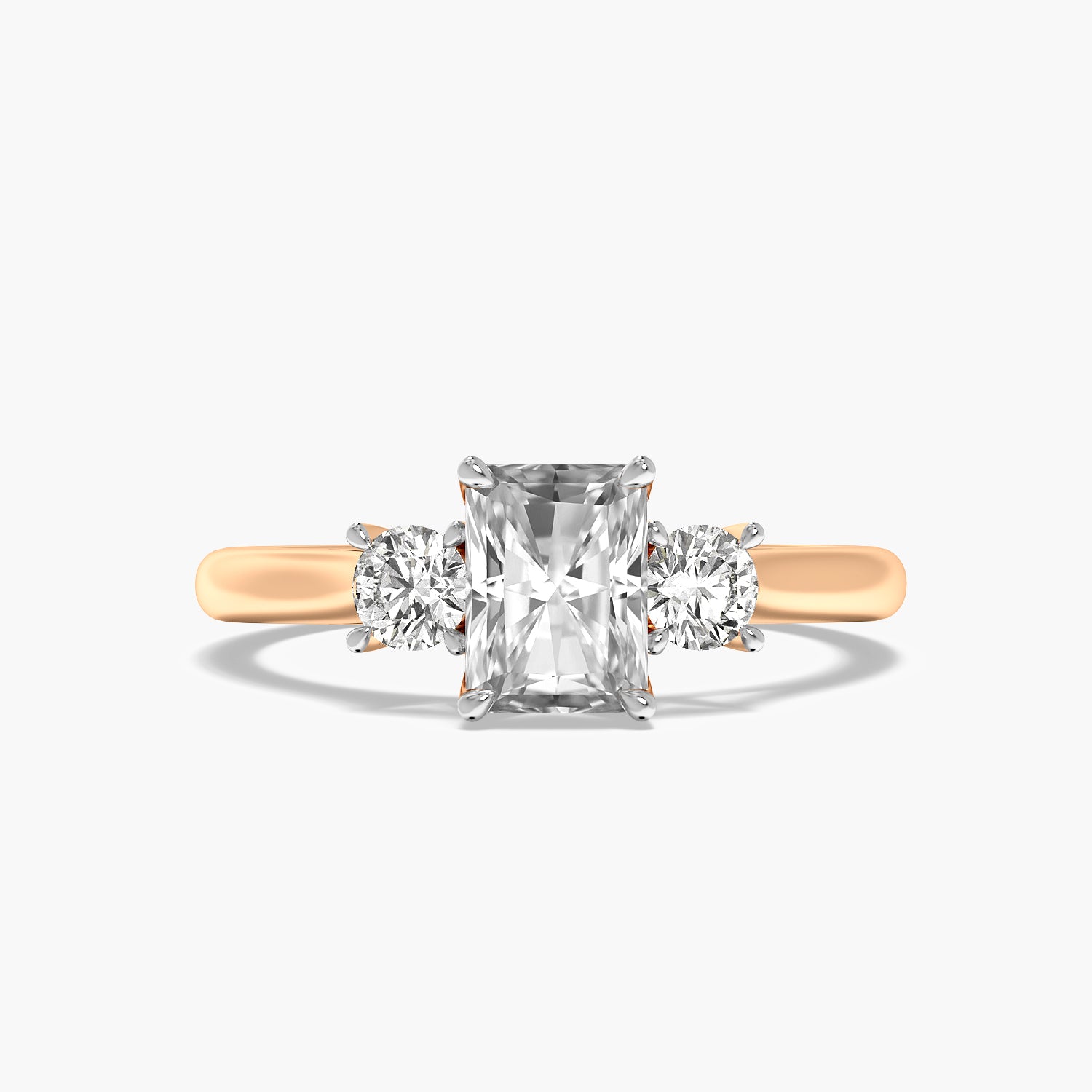 Radiant Three-Stone Ring