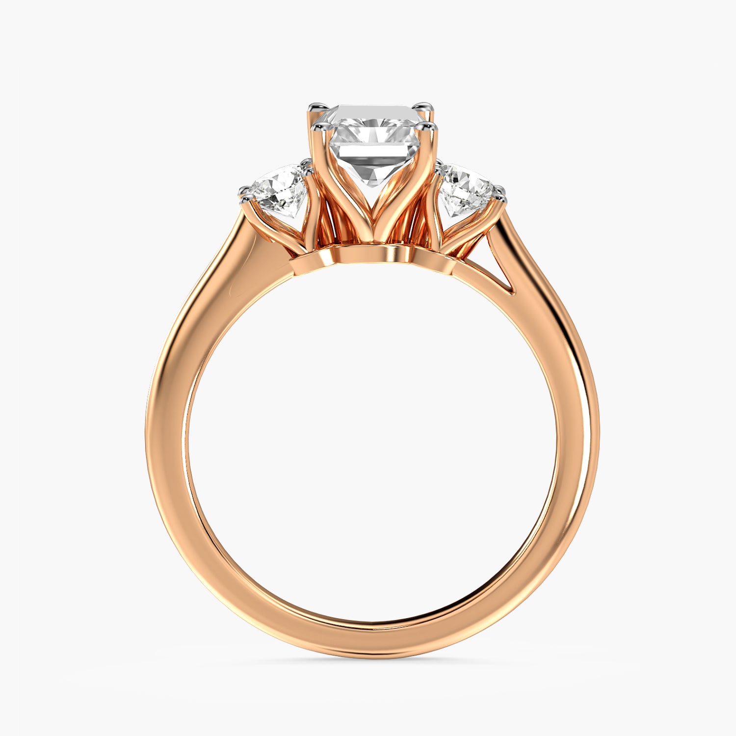 Radiant Three-Stone Ring