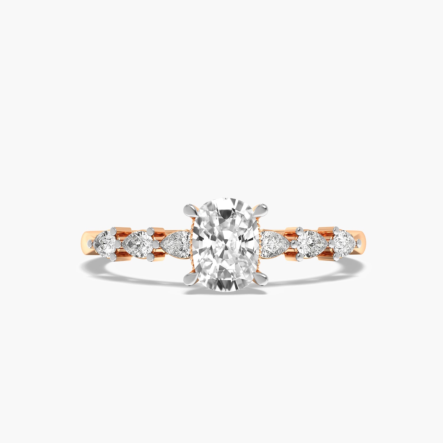Cushion Vintage Cluster Ring
