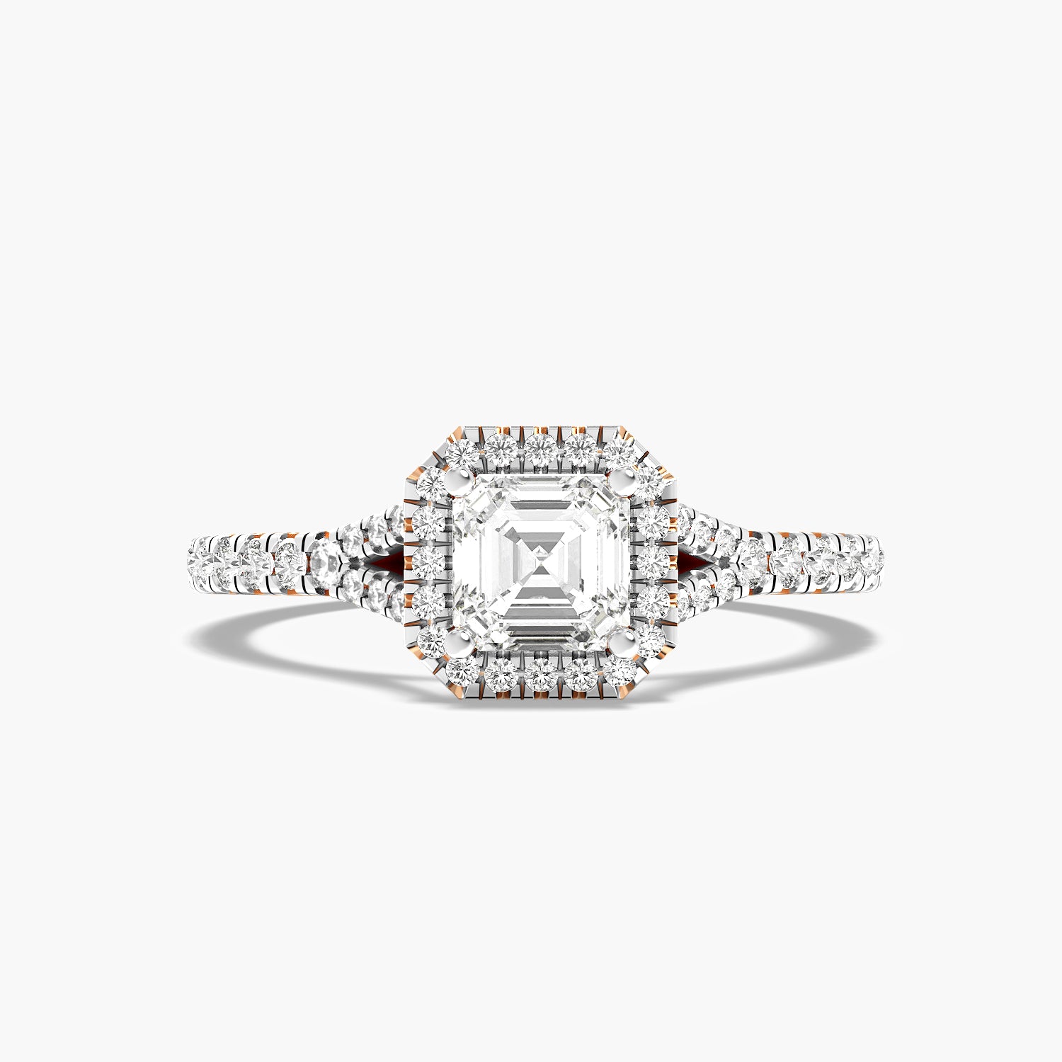 Asscher Halo Ring