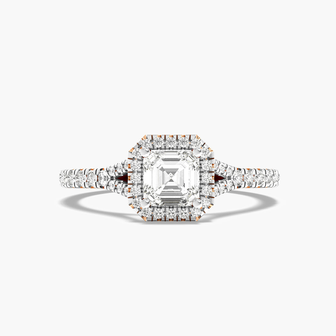 Asscher Halo Ring