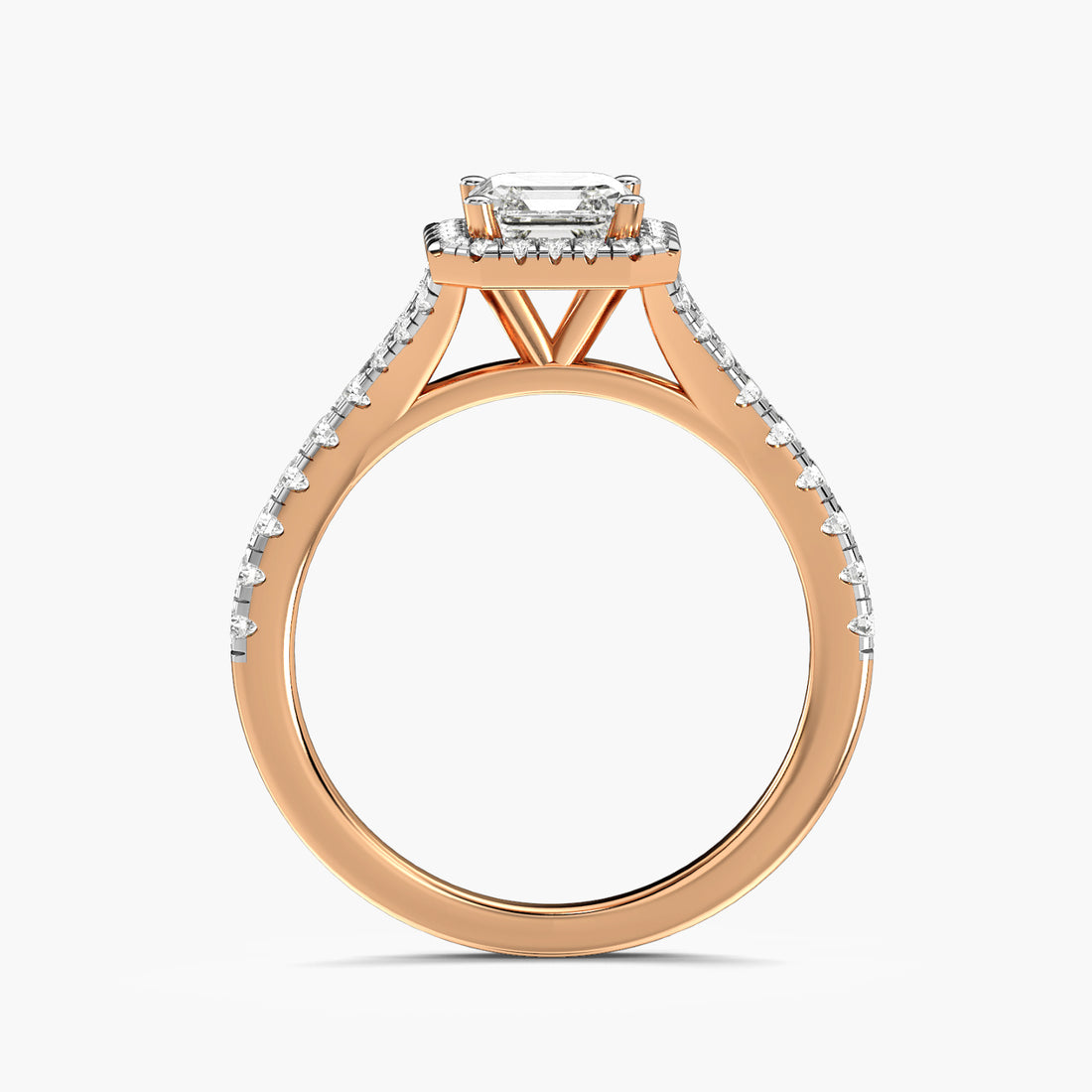 Asscher Halo Ring