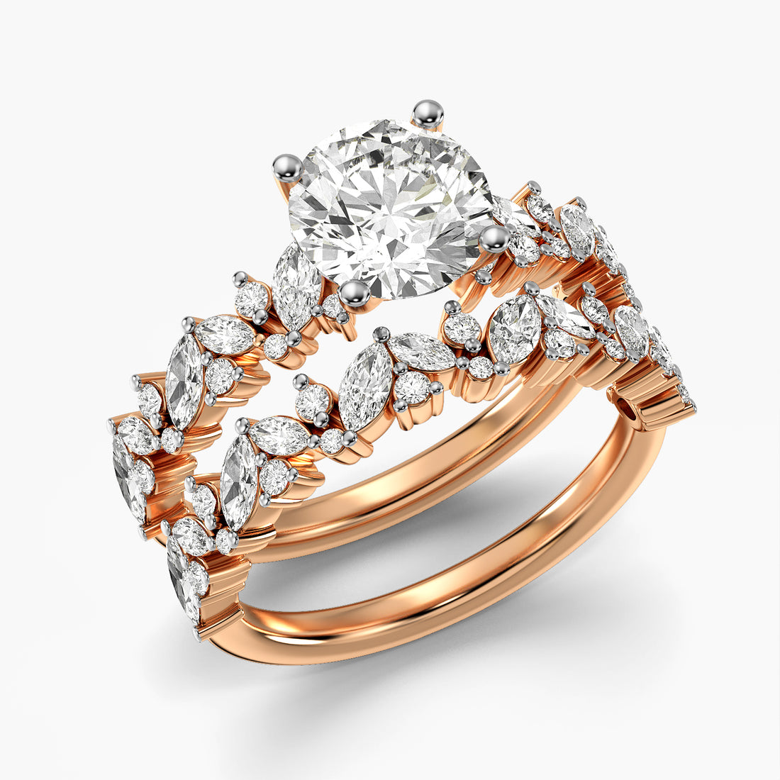 Velora Marquise Crown Ring