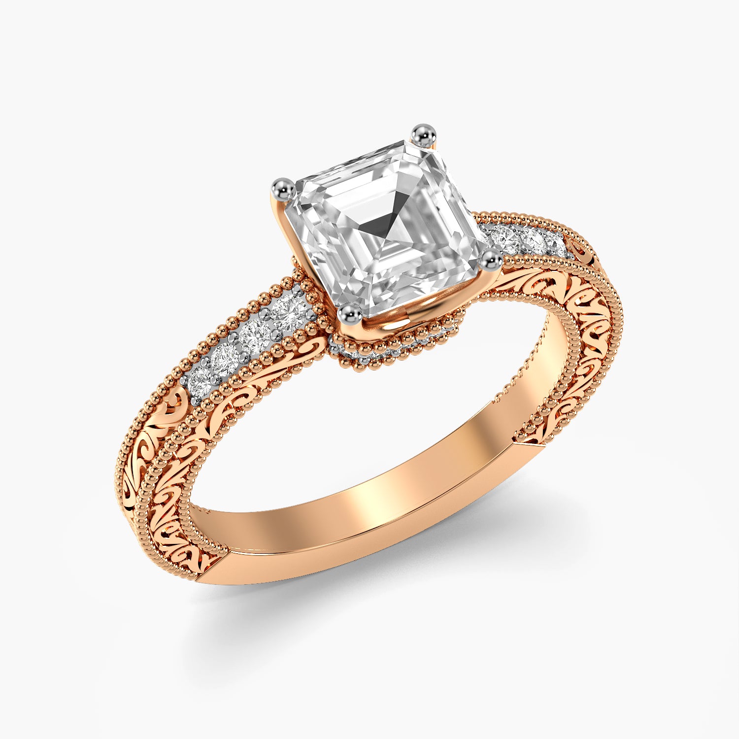 Liora Square Pavé Ring