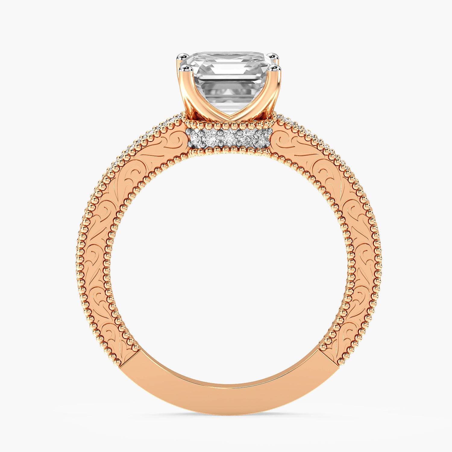 Liora Square Pavé Ring