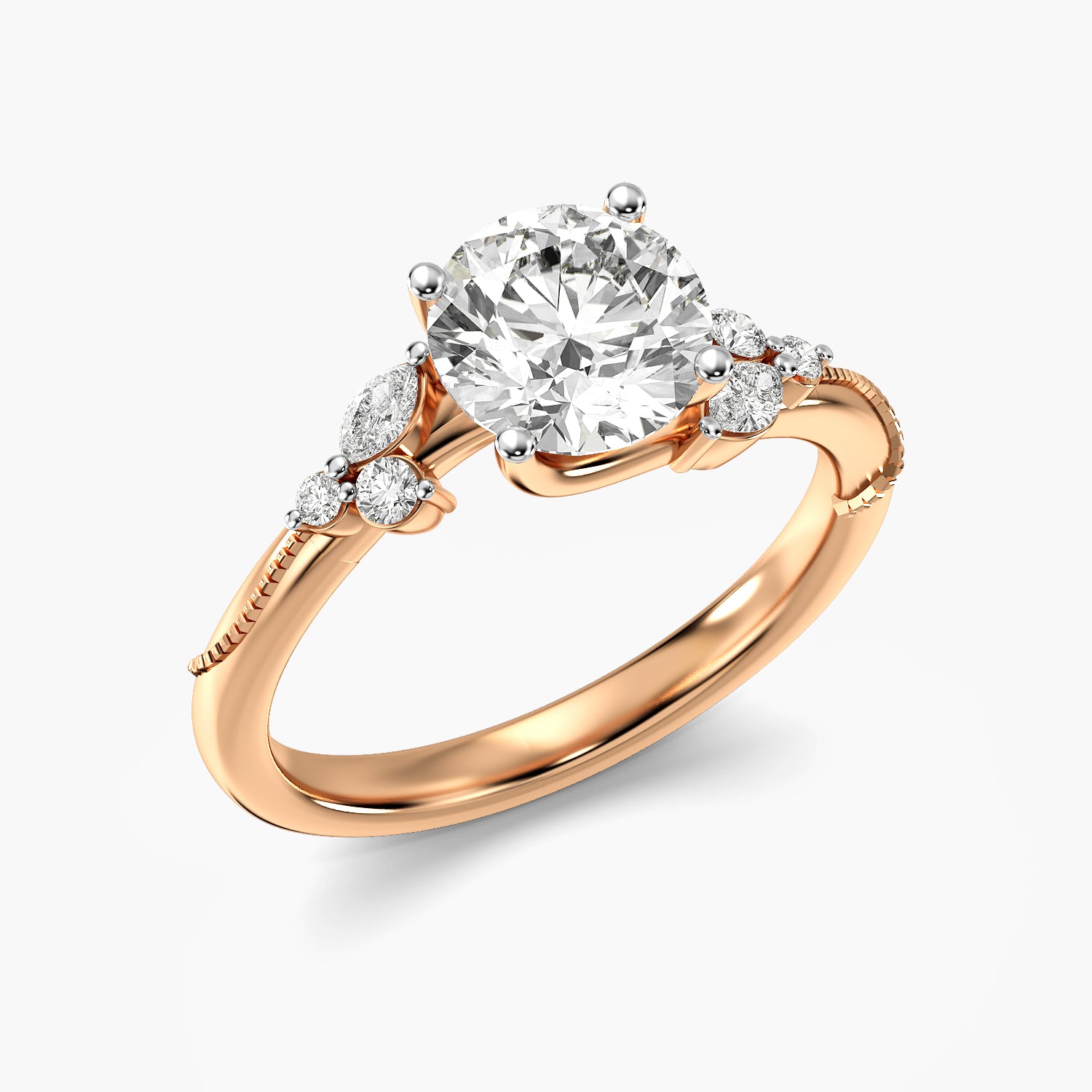 Moena Bloom Diamond Bridal Ring Set
