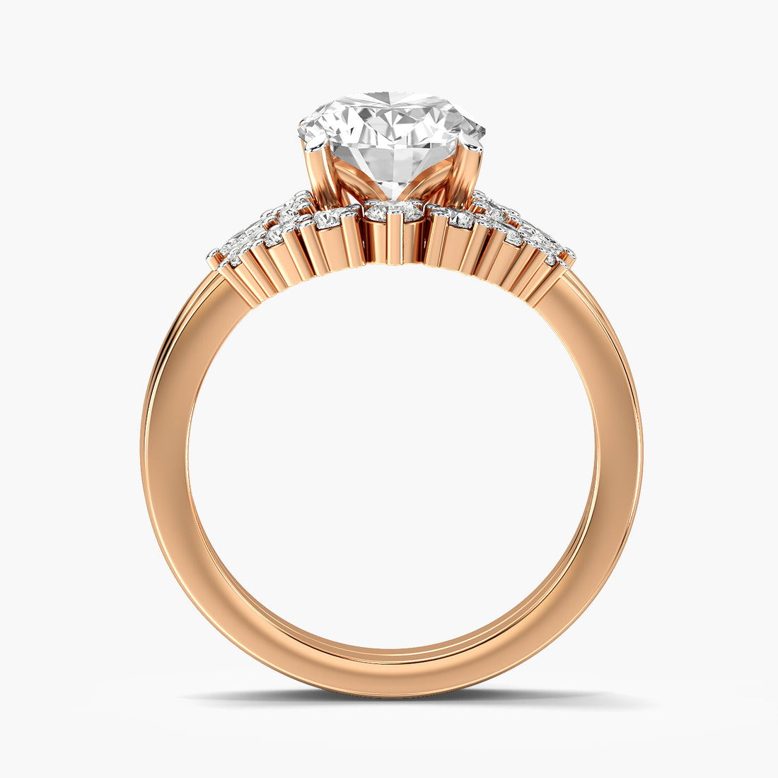 Oval Halo Lab Grown Diamond Ring