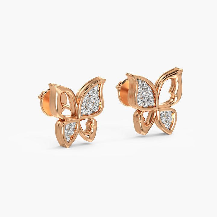 Butterfly Lab-Grown Diamond Earrings