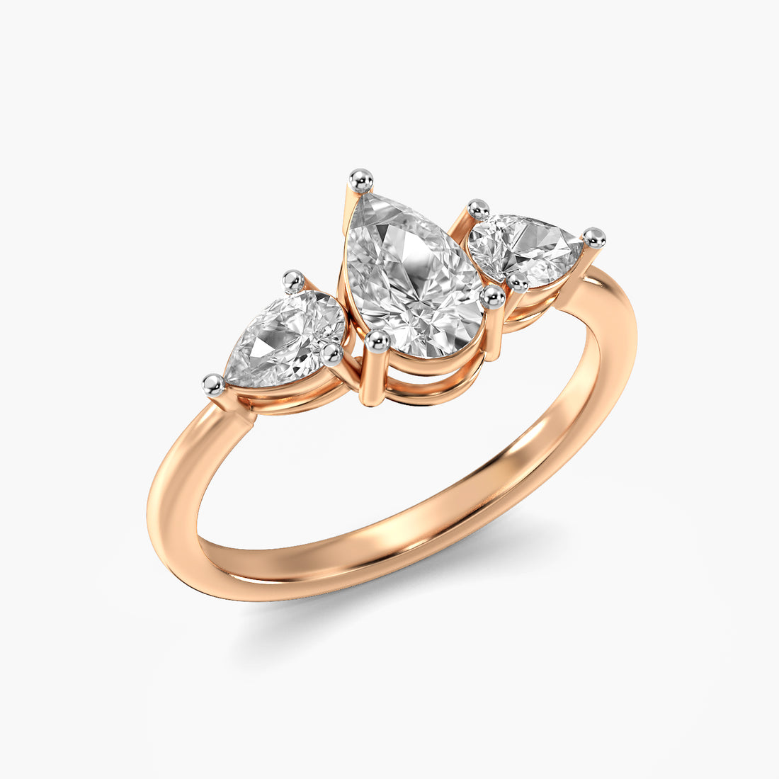 Trinity Pear Diamond Ring