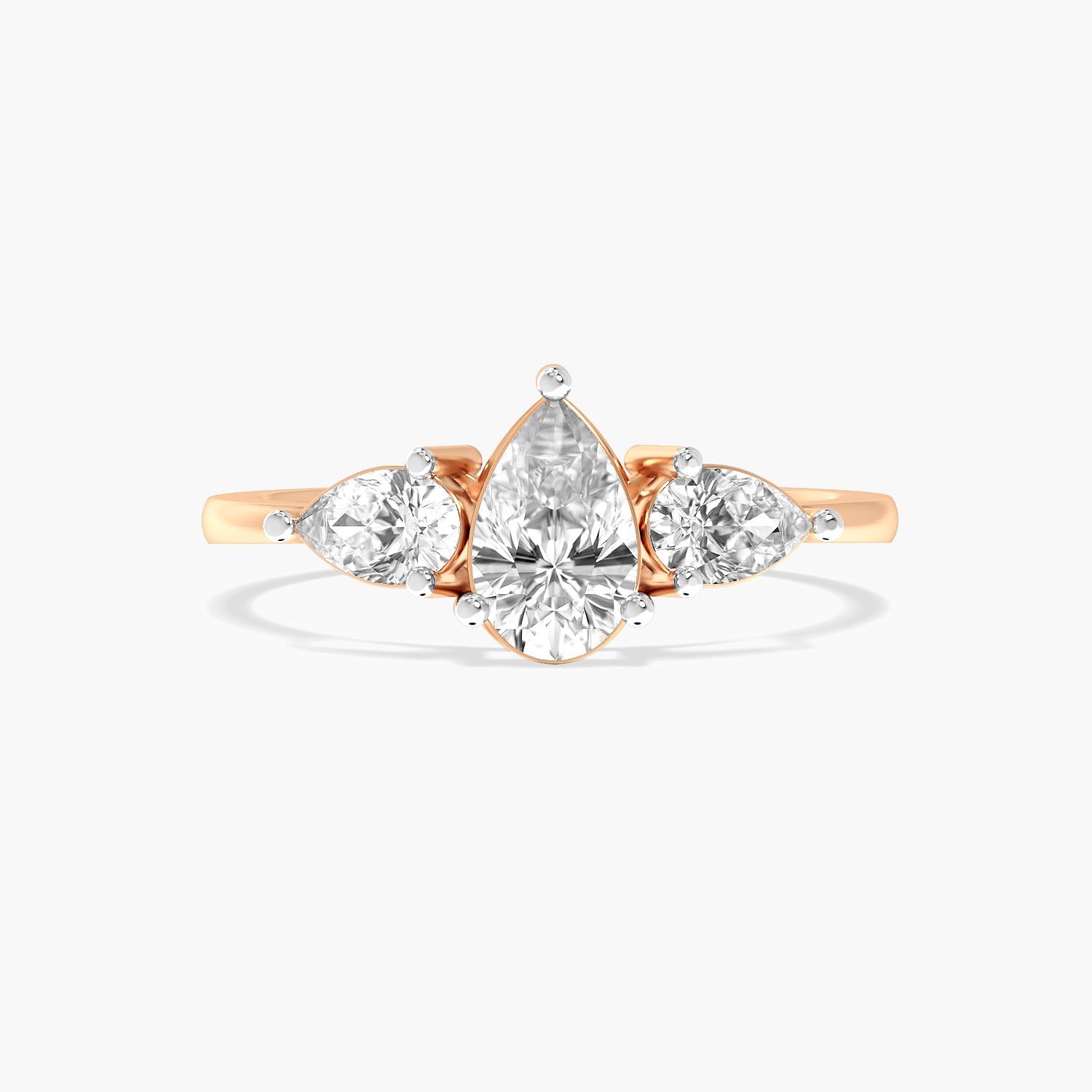 Trinity Pear Diamond Ring